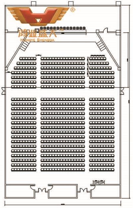 鸿业设计师根据客户提供尺寸,设计礼堂家具配套CAD平面图 鸿业设计师根据客户提供尺寸,设计礼堂家具配套CAD平面图