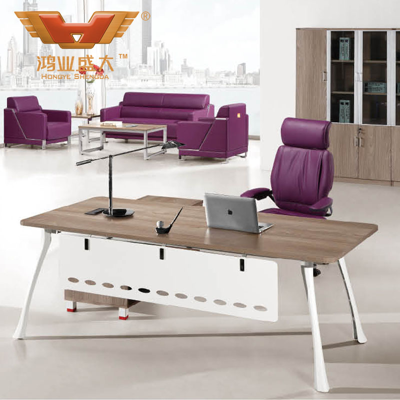 简易大班台 现代板式办公桌椅HY-BT18