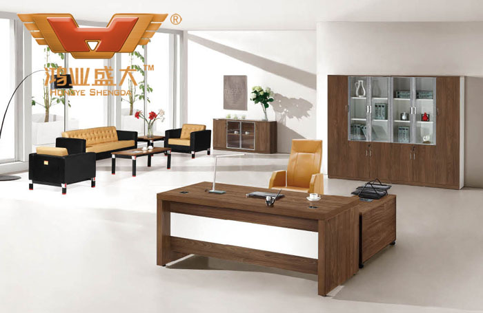 高档品牌办公家具 厂家直销现代板式办公桌HY-JT06